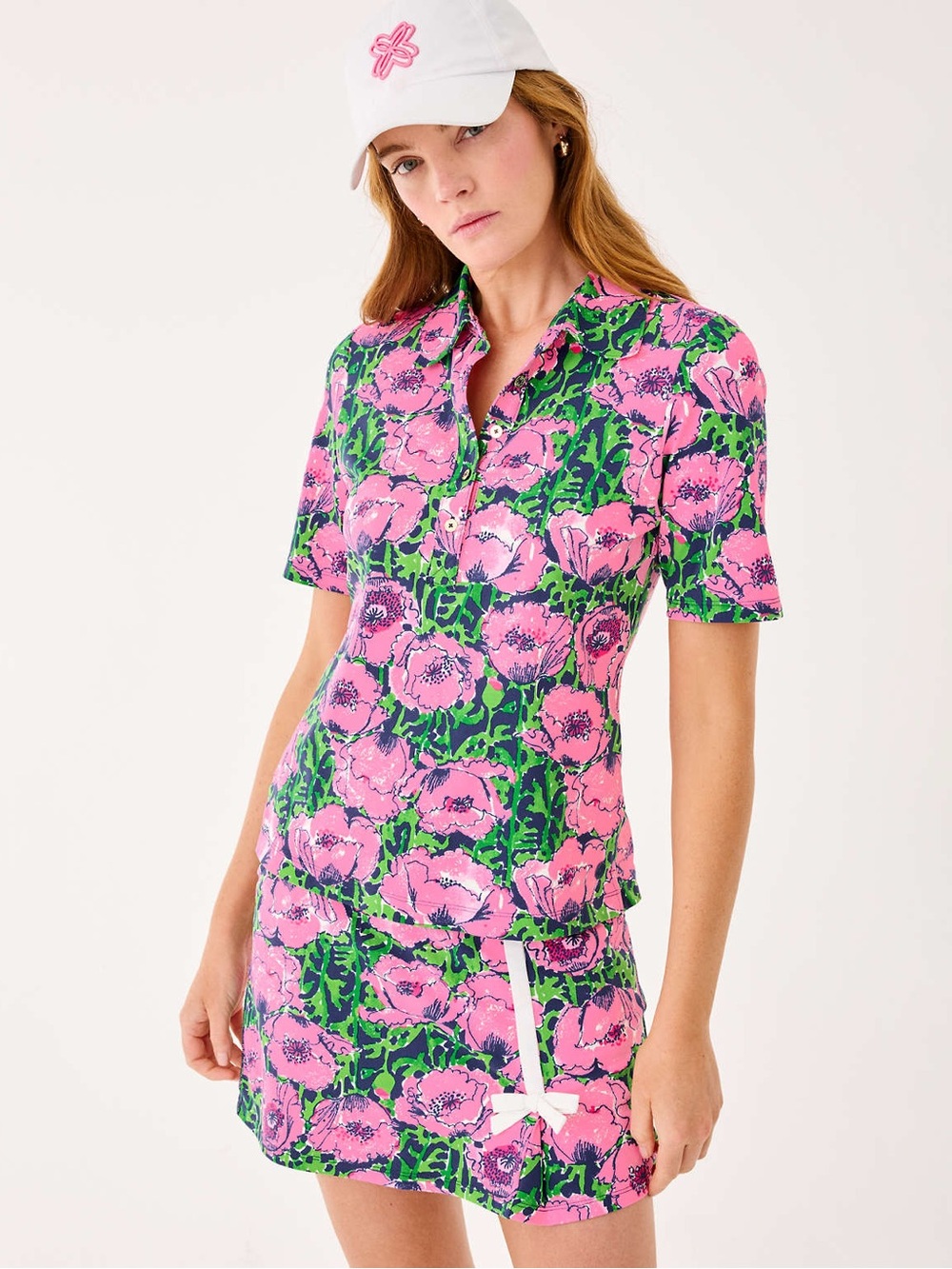 Luxletic Lilly Pulitzer Golf Polo and Maryana Skort Set